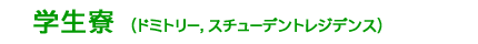 学生寮（ドミトリー，スチューデントレジデンス）